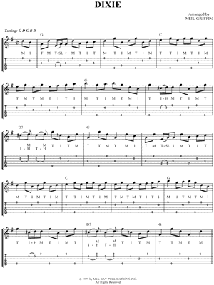 Dixie by Traditional - Sheet Music