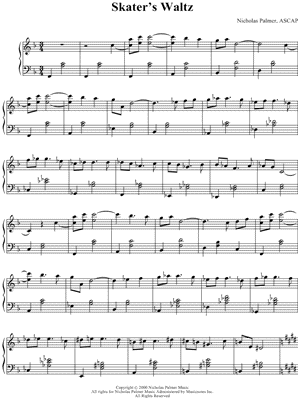 Skater's Waltz by Nicholas Palmer - Sheet Music