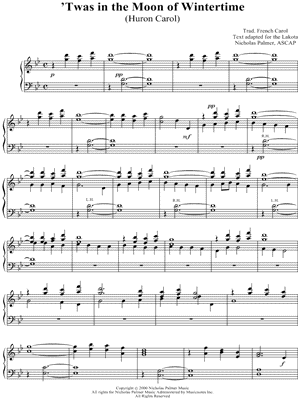 'Twas In the Moon of Wintertime