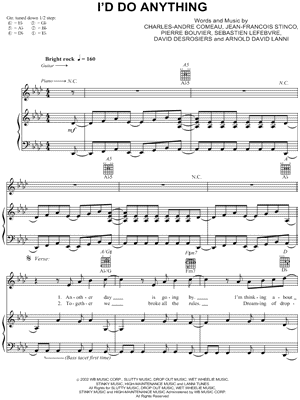I'd Do Anything by Charlesandre Comeau - Sheet Music