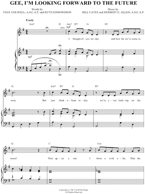 Gee, I'm Looking Forward To the Future