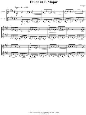 Etude In E Major, Op. 10, No. 3 "Tristesse" (Student Edition)