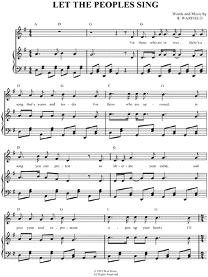 Let the Peoples Sing by The Wolfe Tones - Sheet Music
