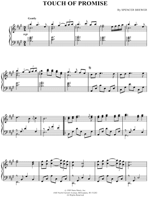 Touch of Promise by Spencer Brewer - Sheet Music