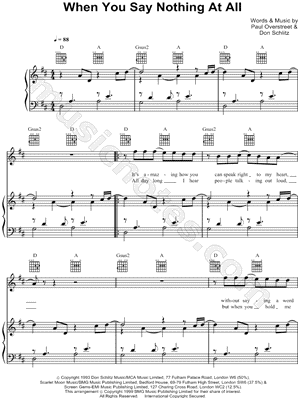 When You Say Nothing At All