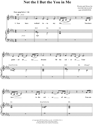 Not the I But the You In Me