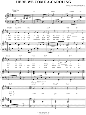 Here We Come A-Caroling