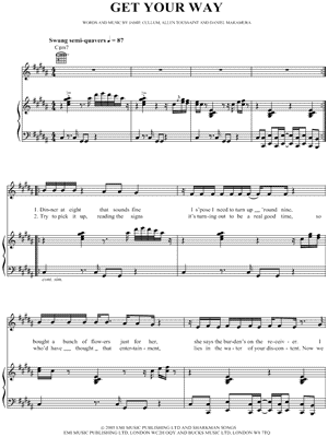 Get Your Way by Jamie Cullum - Sheet Music