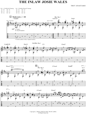 The Inlaw Josie Wales by Phish - Sheet Music