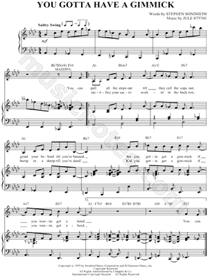 You Gotta Have a Gimmick