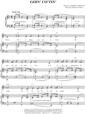 Goin' Co'Tin' by Debby Boone - Sheet Music