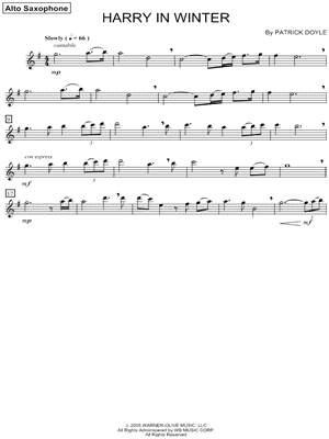 Harry in Winter - Alto Saxophone