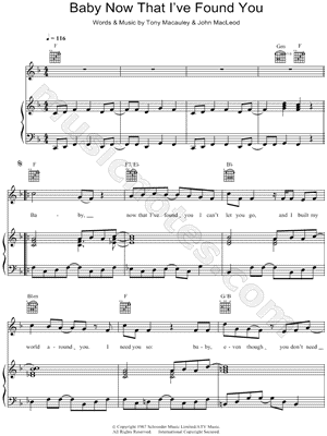 Baby Now That I've Found You