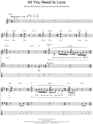 All You Need Is Love