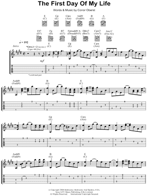 The First Day of My Life