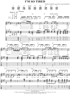 I'm So Tired