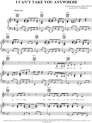 I Can't Take You Anywhere