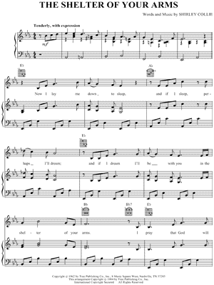 The Shelter of Your Arms by Willie Nelson - Sheet Music
