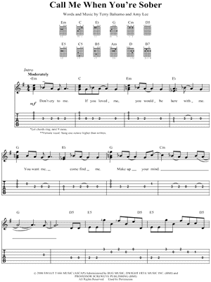 Call Me When You're Sober