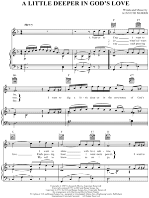 A Little Deeper In God's Love