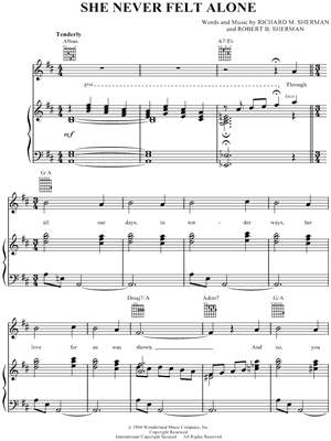 She Never Felt Alone