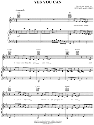 Yes You Can by Donnie McClurkin - Sheet Music
