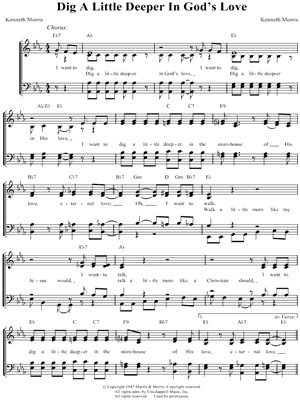 Dig a Little Deeper In God's Love