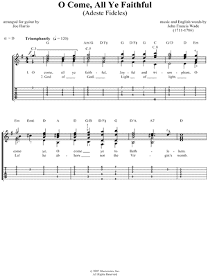 O Come, All Ye Faithful