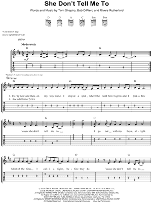 She Don't Tell Me To