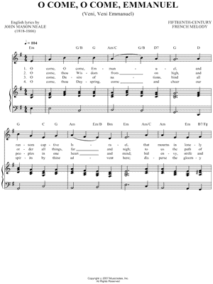 O Come, O Come, Emmanuel