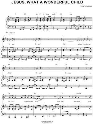 Jesus, What a Wonderful Child