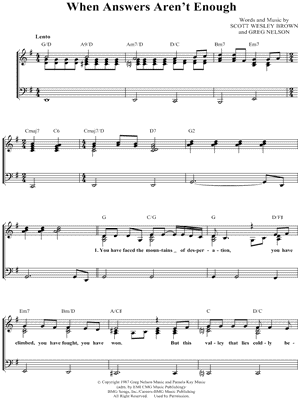 When Answers Aren't Enough