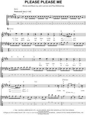 Please Please Me by The Beatles - Sheet Music