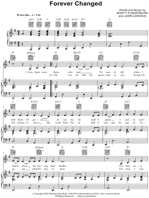 Forever Changed by John Lemonis - Sheet Music