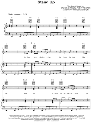Stand Up by The Christianaires - Sheet Music