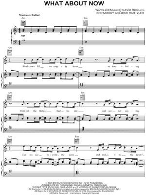 What About Now by Daughtry - Sheet Music