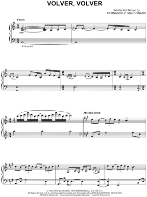 Volver, Volver by Richard Clayderman - Sheet Music