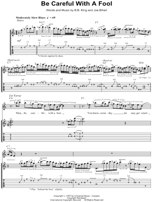 Be Careful With a Fool