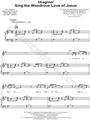 Imagine / Sing the Wondrous Love of Jesus