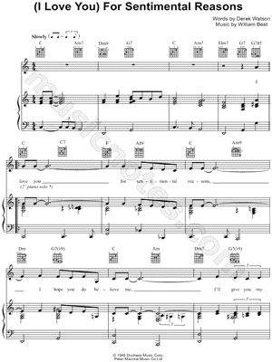 (I Love You) For Sentimental Reasons