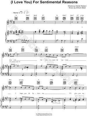 (I Love You) For Sentimental Reasons