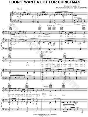 I Don't Want a Lot for Christmas