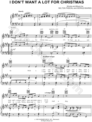 I Don't Want a Lot for Christmas