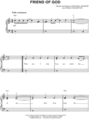 Friend of God by Israel & New Breed - Sheet Music