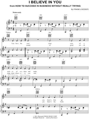 I Believe In You by Frank Sinatra - Sheet Music