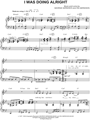 I Was Doing Alright by Diana Krall - Sheet Music