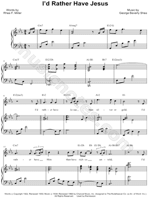 I'd Rather Have Jesus