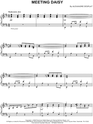 Meeting Daisy from The Curious Case of Benjamin Button - Sheet Music