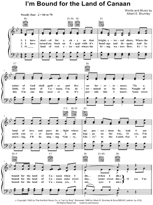 I'm Bound for the Land of Canaan