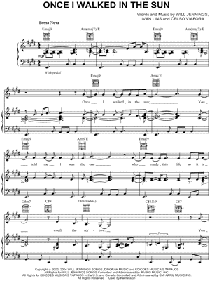 Once I Walked In the Sun by Jane Monheit - Sheet Music